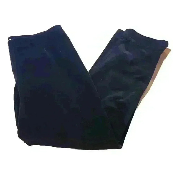 J. Jill Dark Brown Corduroy Pants Flat Front Side Zip Pockets Sz 6 EUC - Picture 2 of 10